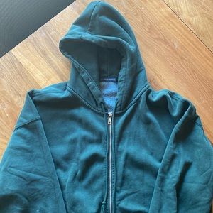 Brandy Melville zipper hoodie oversized.